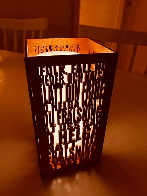 Ljuslykta – O helga natt